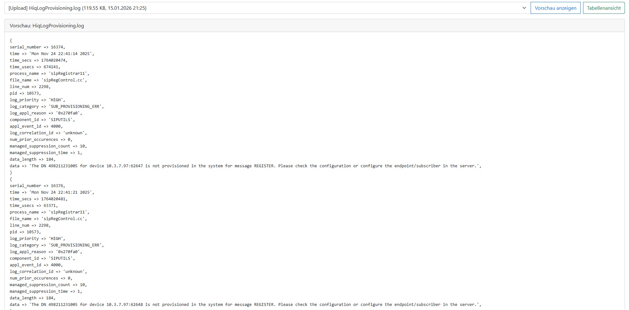 OpenScape Voice Logfile Rohtext Analyse – warum Logs kein Assessment ersetzen